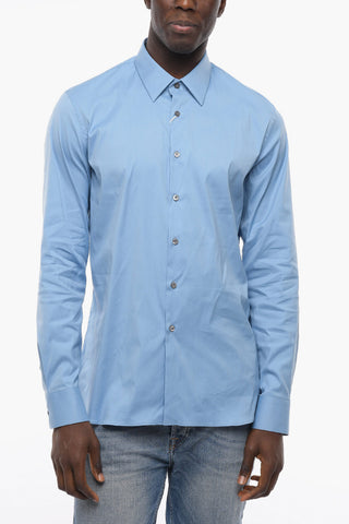 Standard Collar Popeline Cotton Shirt