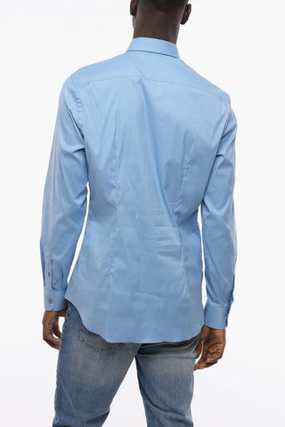 Standard Collar Popeline Cotton Shirt