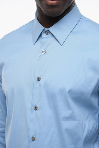 Standard Collar Popeline Cotton Shirt