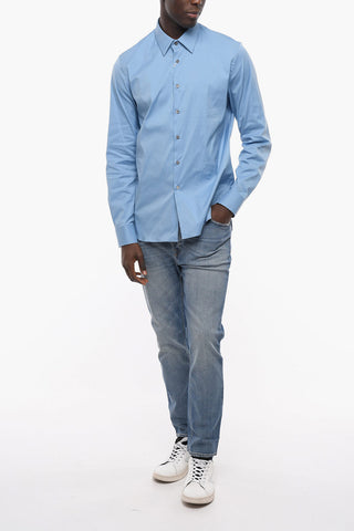 Standard Collar Popeline Cotton Shirt