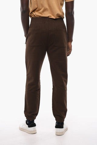 Joggers in Cotone Garzato a 4 Tasche