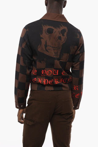 Bomber in Misto Lana con Chiusura a Zip e Collo a Camicia