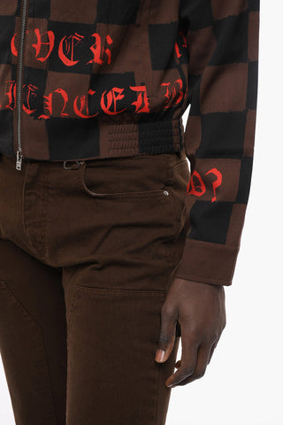 Bomber in Misto Lana con Chiusura a Zip e Collo a Camicia