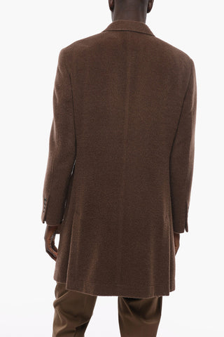 Alpaca Wool Double-breasted Coat