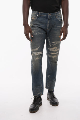 Loose Fit Distressed Denims 14cm