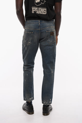 Loose Fit Distressed Denims 14cm