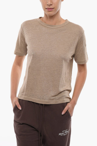 Linen DORETTA Crew-neck T-Shirt