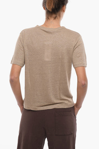 Linen DORETTA Crew-neck T-Shirt