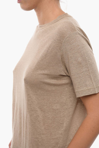 Linen DORETTA Crew-neck T-Shirt