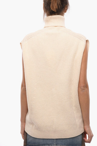 Sleeveless Turtle-neck DUSTY Sweater