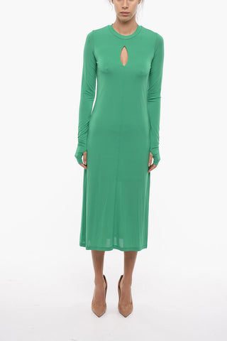 Long-Sleeve Dress LUNA with Cut-Out Detail