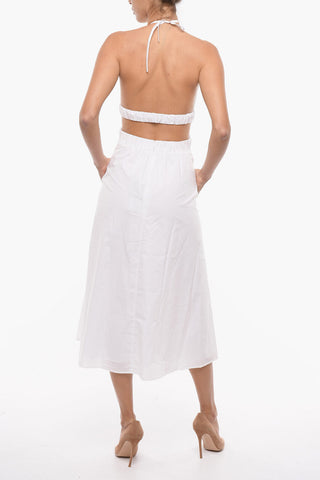 Cotton Halter Neck PETRA Flared Dress