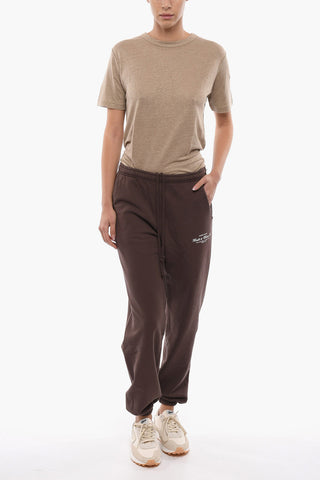Joggers in Cotone Felpato con 3 Tasche