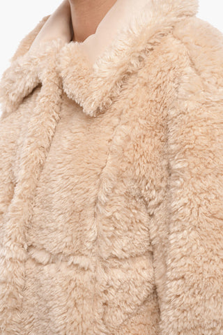 Eco-Shearling SAMIRA Reversible Coat with Flush Pockets