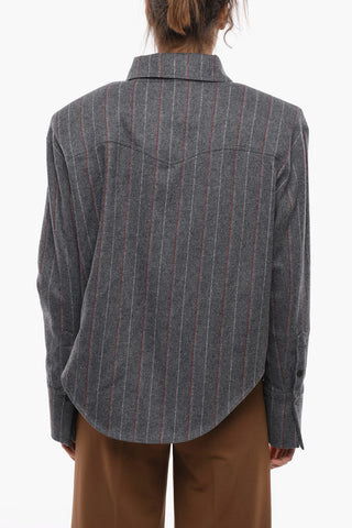 Overshirt TOLEDO con Motivo Heringbone e Tasche Utility