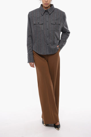 Overshirt TOLEDO con Motivo Heringbone e Tasche Utility