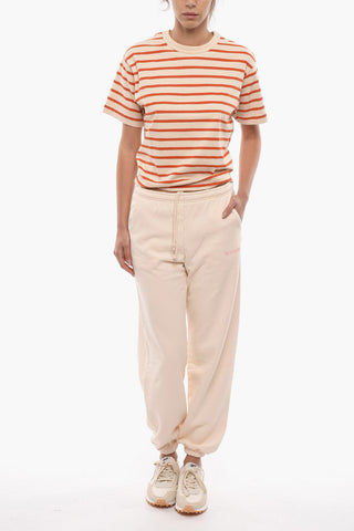 Joggers in Cotone Felpato con 3 Tasche