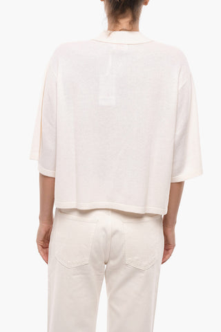 Cashmere Short Sleeves Knitwears with Utility Pockets