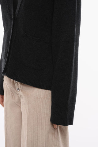 Cardigan in Misto Lana con Scollo a V