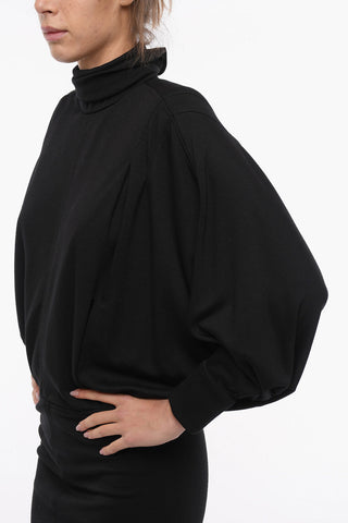 Vestito In Lana Con Maniche A Pipistrello