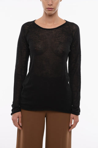 Cashmere and Silk Crew-neck Sweater