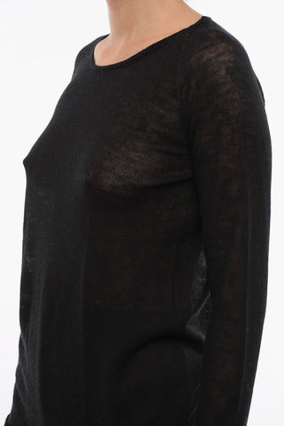Cashmere and Silk Crew-neck Sweater