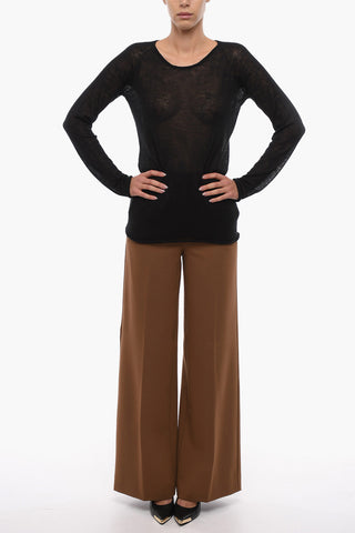 Cashmere and Silk Crew-neck Sweater