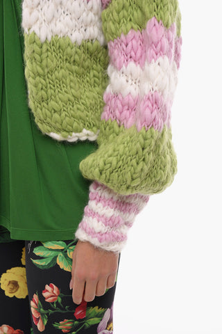 Aran Cropped Cardigan with Blusanti Sleeves