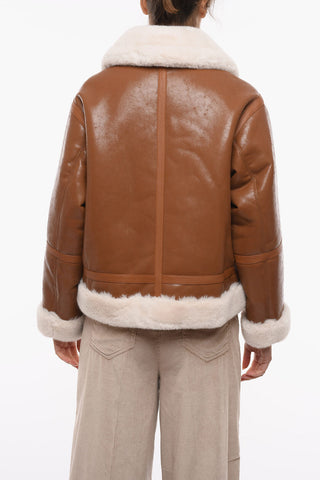 Eco-Patent Leather RAINA Biker Jacket