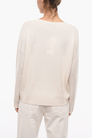 Logo Embroidered ASTER Crew-neck Cashmere Sweater