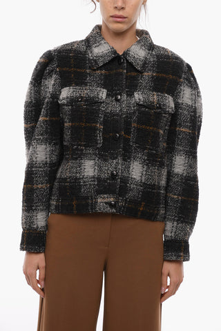 Checkered LEIKO Wool Coat