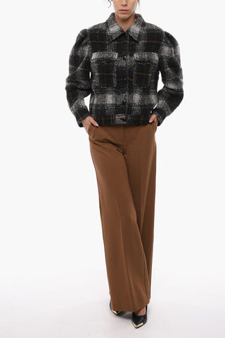 Checkered LEIKO Wool Coat