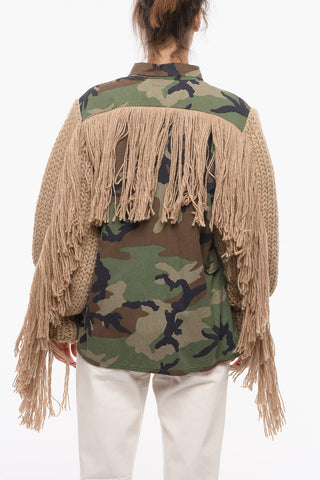 Giubbotto Con Maniche Knit E Interno Sfoderabile