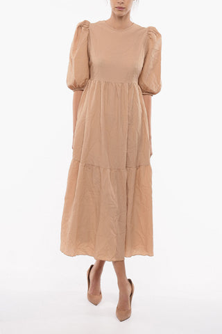 Honeycomb CARRIE Maxi Dress with Open Back