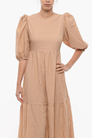 Honeycomb CARRIE Maxi Dress with Open Back
