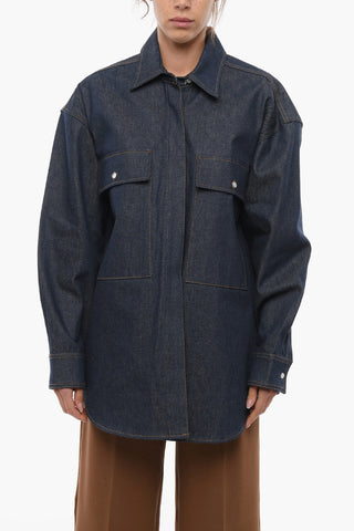 Box Fit Denim Jacket With front Pockets