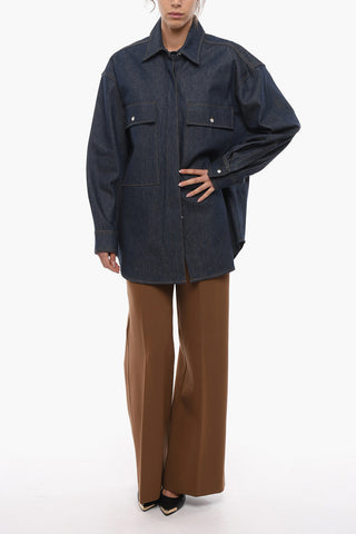 Box Fit Denim Jacket With front Pockets