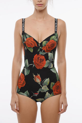 Printed Corset Body With Logoed Straps