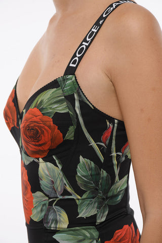 Printed Corset Body With Logoed Straps