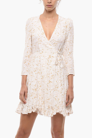 Floral-Pattern Wrap Dress JANINE