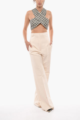 Pantaloni Wide-leg OLIMPIA a Doppia Pince