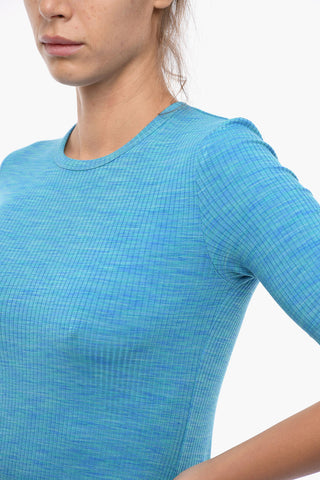 Maxi Fitted Dress HILDE With Short Sleeve And Front Slit