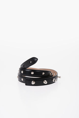 Studded Leather Belt 20mm