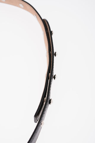 Studded Leather Belt 20mm