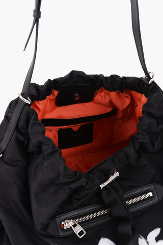 Borsa Weekend in Nylon con Logo Stampato