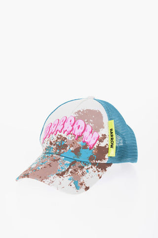 Acid Wash Effect TRUCKER Cap with Openwork Detail