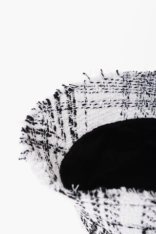 Textured-cotton Bucket Hat