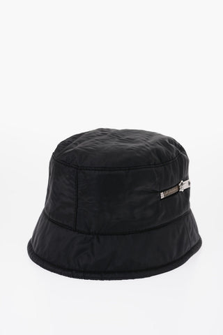 Solid Color AXEL Bucket Hat with Zip Detail