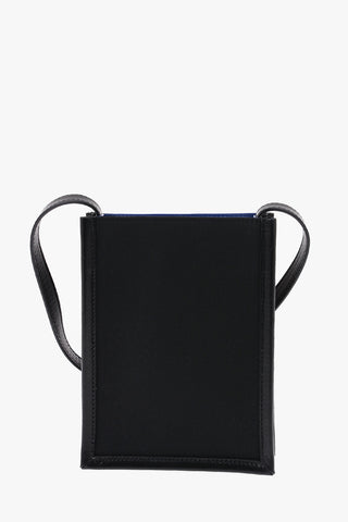 Borsa a Spalla con Finiture in Pelle