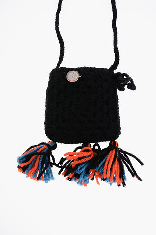 Crochet Shoulder Bag with Tassels